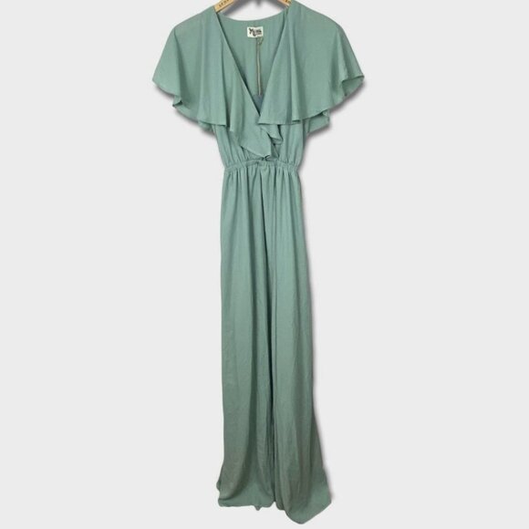 NWT Show Me Your Mumu Audrey Maxi Dress Green Size XXS Bridesmaid New Tags Gown - Picture 3 of 12